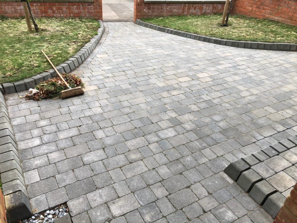 Block Paving clean from front to back